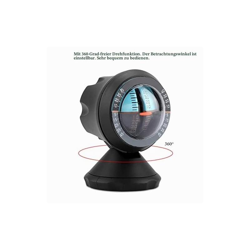 Car Inclinometer Vehicle Rotatable 360 Degree Angle Level Multifunctional Car