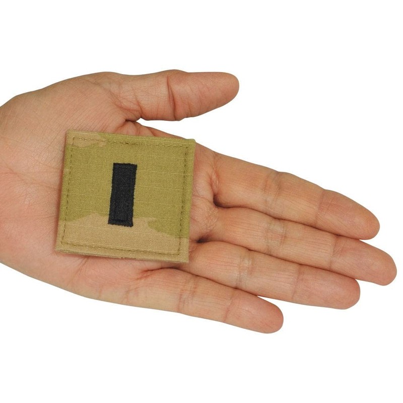 Army First Lieutenant Rank OCP with Hook and Loop