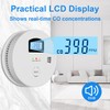 Combination Carbon Monoxide and Smoke Alarm with Digital Display, Battery