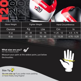 Starpro Kids Boxing Gloves for Bag Training, Sparring, Junior Boxing Gloves for Boys & Girls – 4oz, 6oz