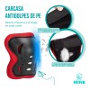 Set 6 Equipo De Protección Para Patinar, Bicicleta Patineta Rojo