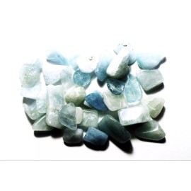 100cts ASSORTED SMALL TUMBLE POLISHED AQUAMARINE NIGERIA AFRICA