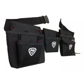 MN Portaherramientas Doble Poliéster Cinturon 11 Organizadores