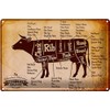 Tin Sign Cow 30 x 20 cm Made in Germany