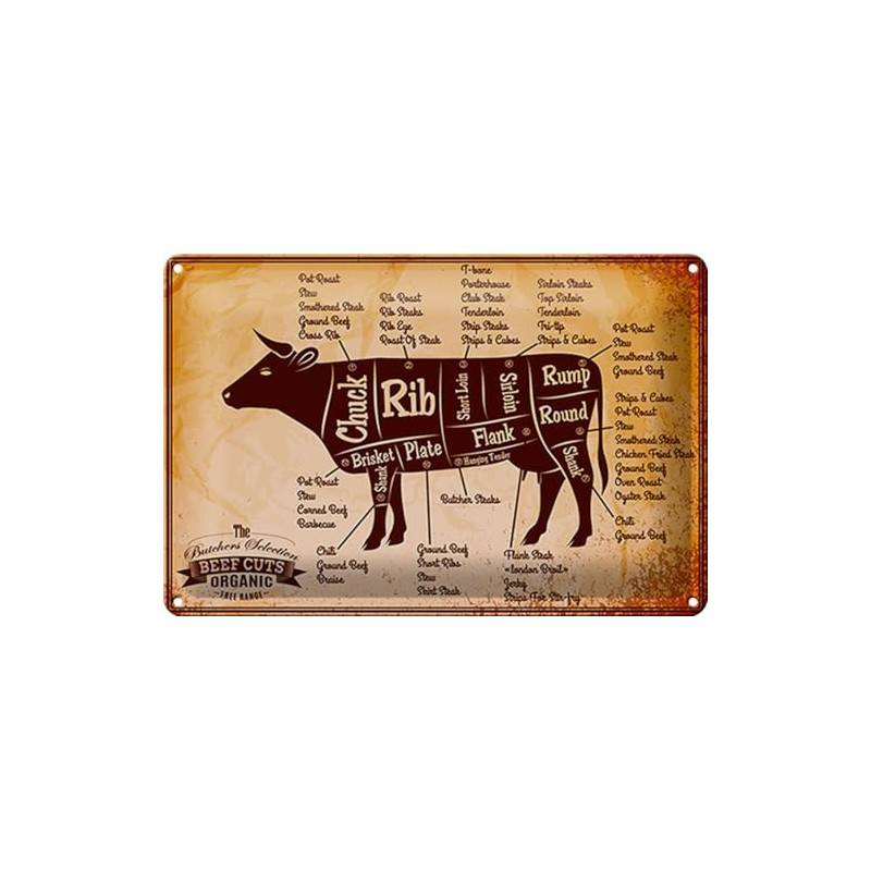Tin Sign Cow 30 x 20 cm Made in Germany