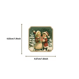 50Pcs Retro Christmas Stickers, Vintage Santa Claus Decorative Stickers for Parties, Suitable for Children, Teens, and Adults, Ideal for Water Bottles, Laptops, and Cups (Christmas)