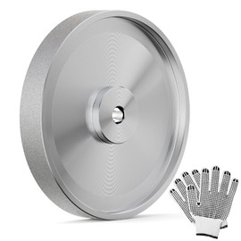 GAXPAK CBN Grinding Wheel 8 inch, Dia x 1 Inch Wide x 5/8" Arbor, Suitable for Sharpening Woodturning Tools, High Speed Steel Tools, 8 inch Bench Grinders