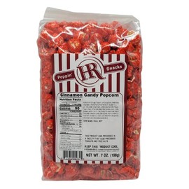 Cinnamon Popcorn | 6 Pack | HR Poppin' Snacks - Made in USA - Made in Nebraska - Nebraska popcorn - Produced in Gibbon, Nebraska