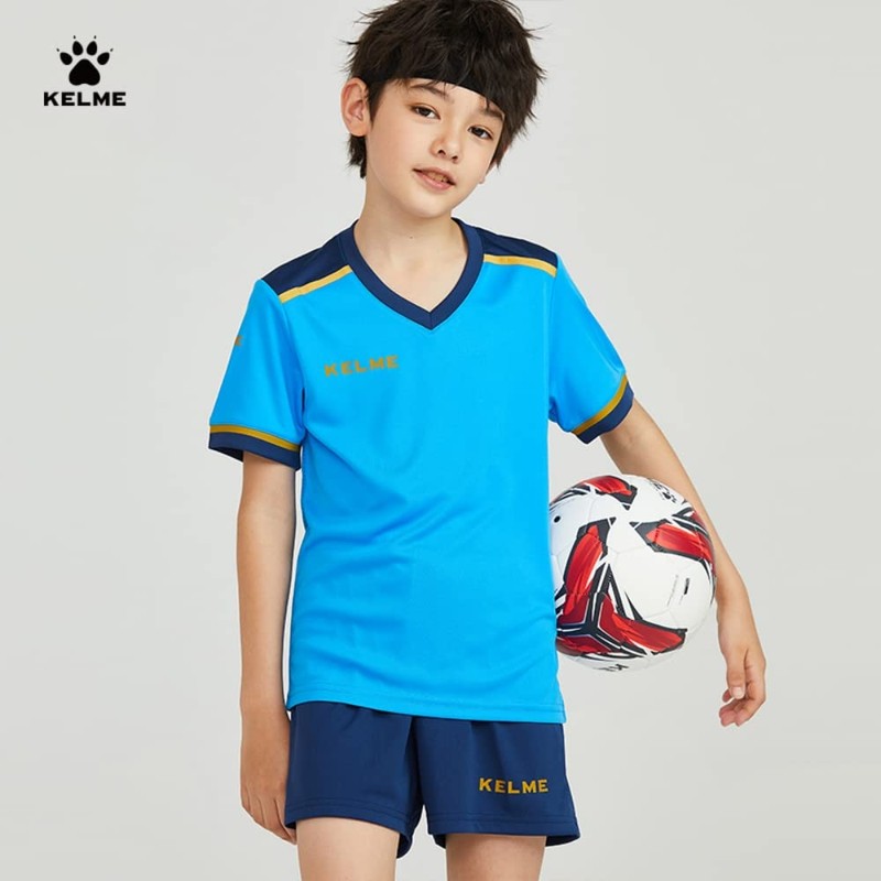 Kelme Junior Soccer Wear, Children's Training Top and Bottom Set,