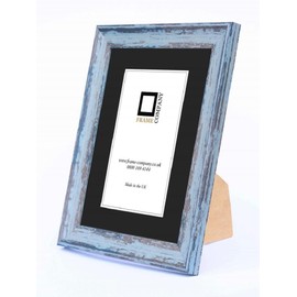 Frame Company Lynton Range, Rustic Blue 10x8 inch Picture Photo Frame Fitted With Glass * Choice of Four Colours * NEW