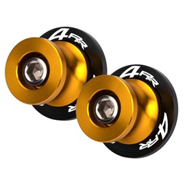MotHeart M8 Swing Arm Bobbin for Ninja ZX-4RR 2023 Paddock Stand Shock Absorption Protective Slider ninja zx-4rr Parts (Gold)