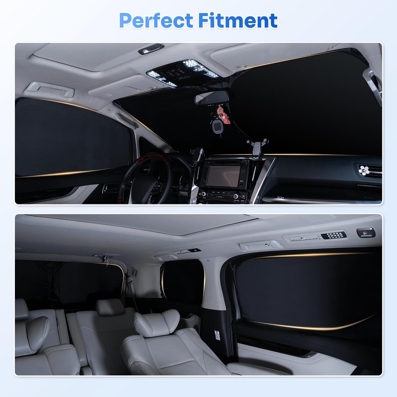 Canvcle Sunshades for Jeep Cherokee 2014-2023 (Not for Jeep Grand