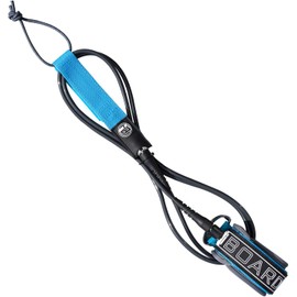 iBoard SUP and Surfboard Leash-6 feet,PU Material Straight surf Leash,3 Layers of Premium Hook & Loop,6mm Dark Grey Leash with Double Stainless Steel Rotating Head