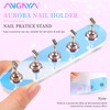 ANGNYA 2 Set Nail Stand ,Aurora Nail Holder for Painting