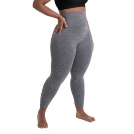 SHAPERMINT Compression Leggings for Women - Tummy Control Leggings for Women - Grey Leggings for Women - Womens Leggings - High Waisted Leggings - Gray Leggings Woman, X-Large