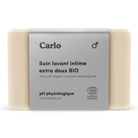 Carlo & Carla Firm Wash Care for Intimate Areas and Male Genital Mucosa, Organic Certified, Prebiotics, 0 Fragrances 0 Sulphates - 100g