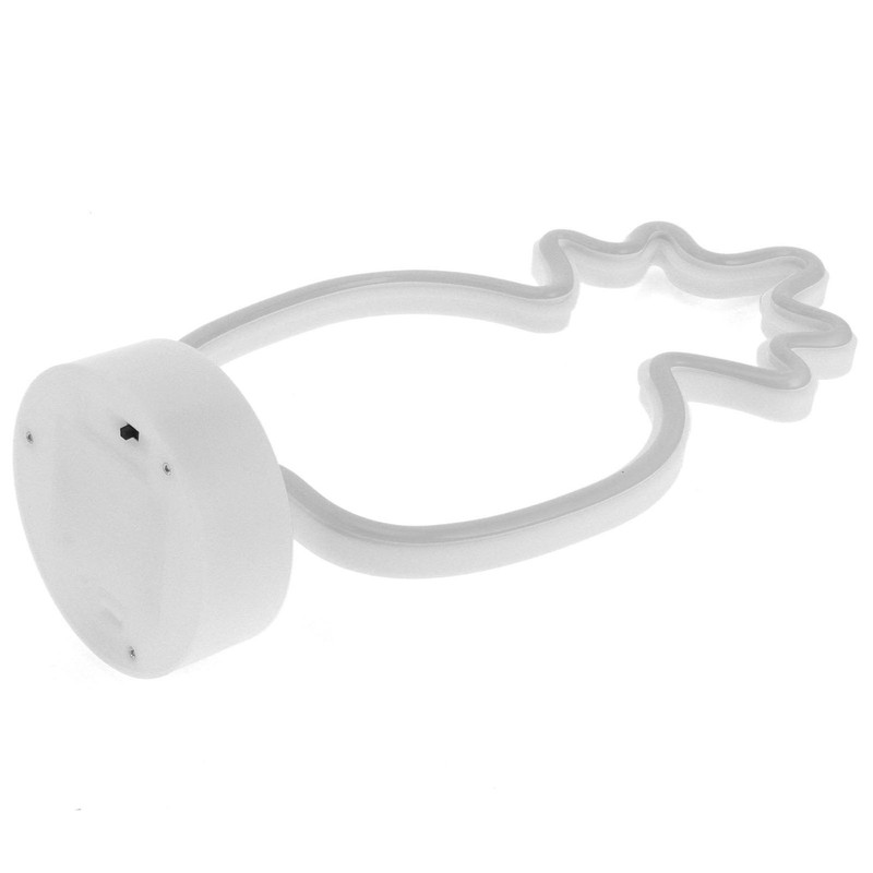 Tabletop Neon Sign Light Unique Shaped Night Lamp with Holder