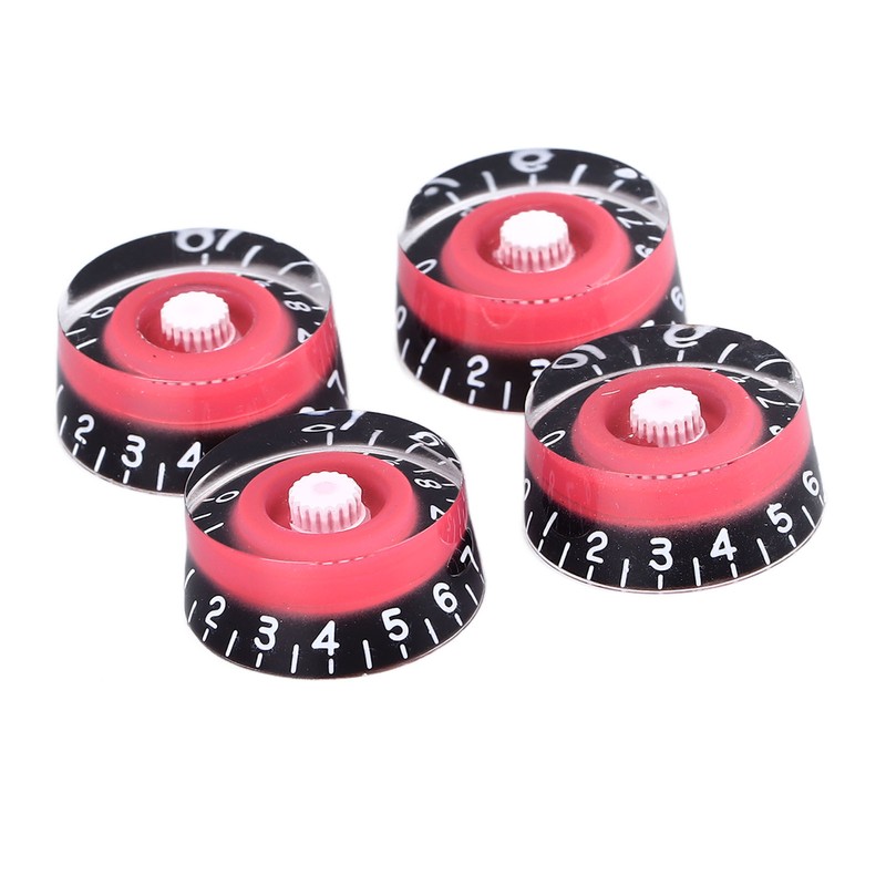 4Pcs Electric Guitar Knob Set Acrylic Volume Tone Control Guitar