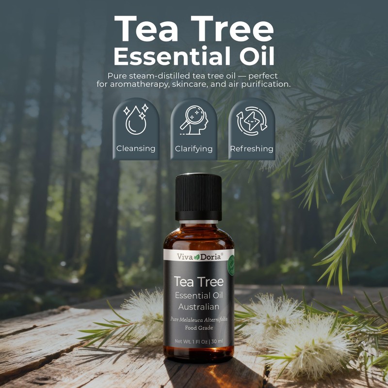 Viva Doria Tea Tree Oil, 100% Pure, Natural, Australian Tea