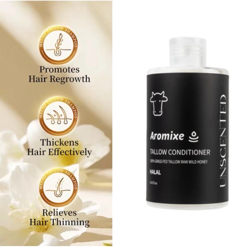 Aromixe Beef Tallow Honey Shampoo & Conditioner Set – 500ml