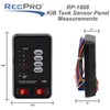 RecPro RV KIB Tank Sensor Panel | Monitor Black Gray