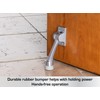 BRINKS Commercial - 4" Kick-Down Door Stop, Satin Chrome Finish