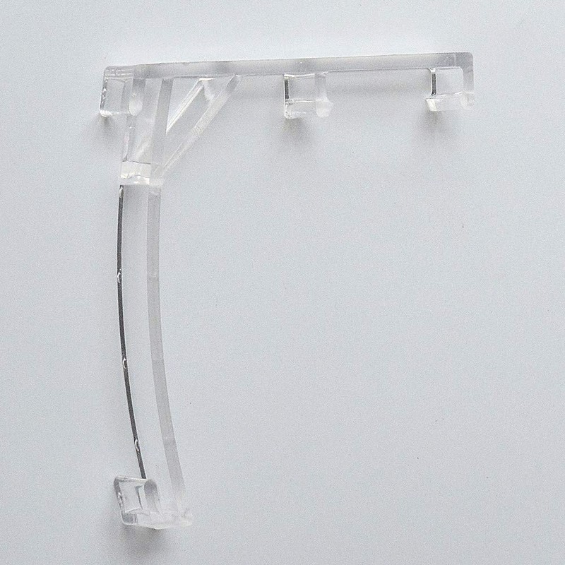 Cutelec Valance Clips 2pcs for 3-1/2"(89mm) Clear Color Vertical Blind
