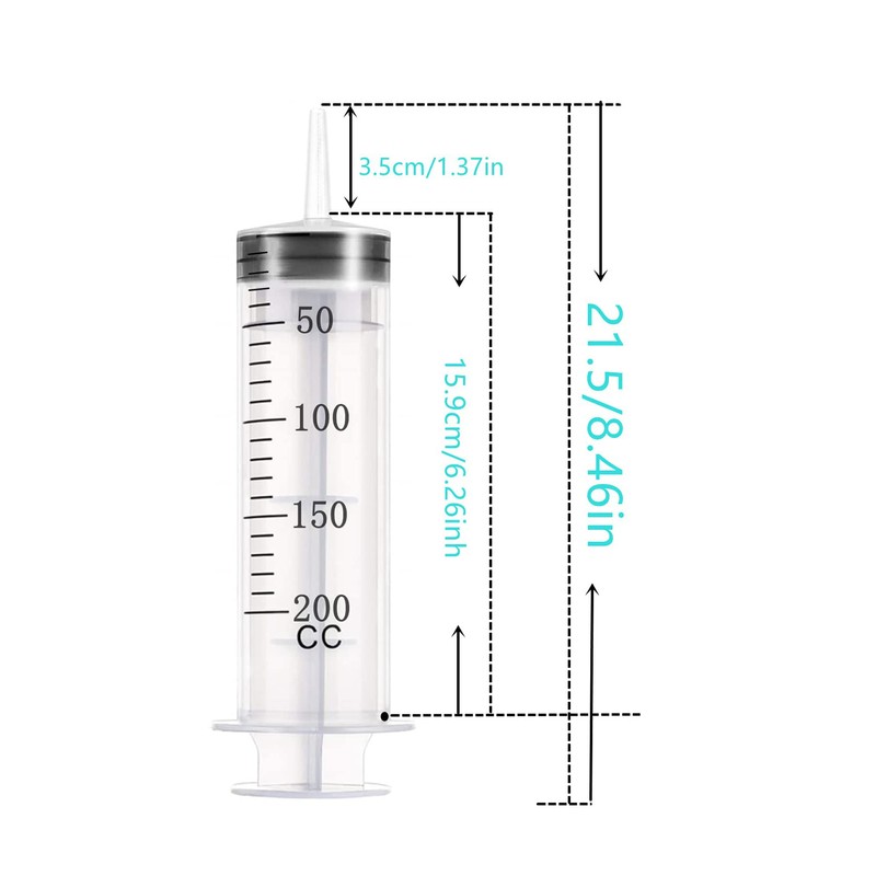 200 ml Syringe with 100 cm and 30 cm hose