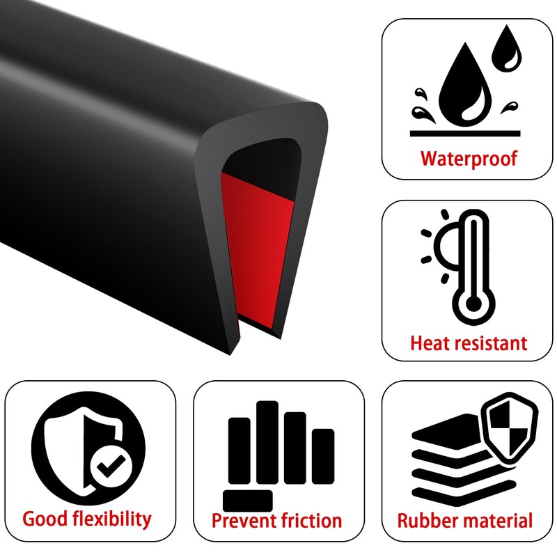 Silicone Edge Trim Self-Adhesive U Channel Silicone Edge Trim Edge