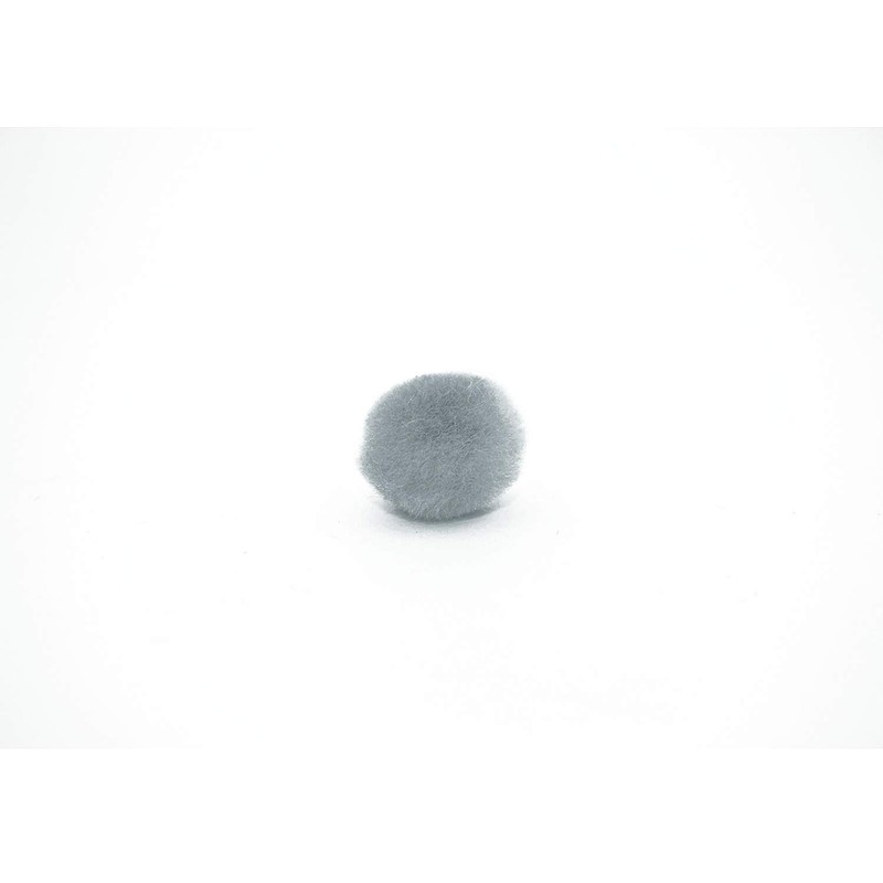100 piezas de pompones para manualidades color gris de 0.75