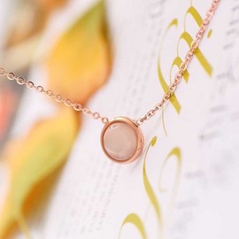 findout ladies 14K rose gold plated titanium steel opal bean bracelet/anklets,for women girls,(f1383) (anklets)