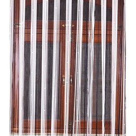 Exporthub Beautiful Polyester Door String Curtain - 7ft, Black and White
