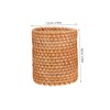 Gatuida 1pc Woven Pen Holder Basket Compact Storage for Desk