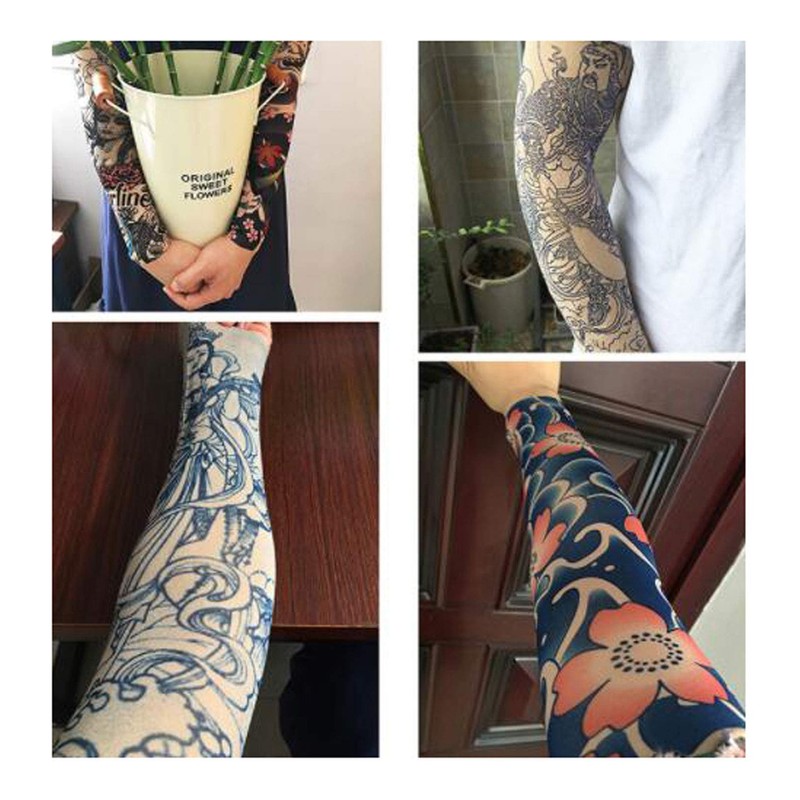 Fukufuku UV Arm Cover Arm Cover Tattoo Sleeve Tattoo Exercise