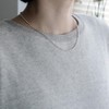 [Cloud-jewelry] 3mm/42cm Ball Chain Necklace, 925 Silver, Sterling Silver