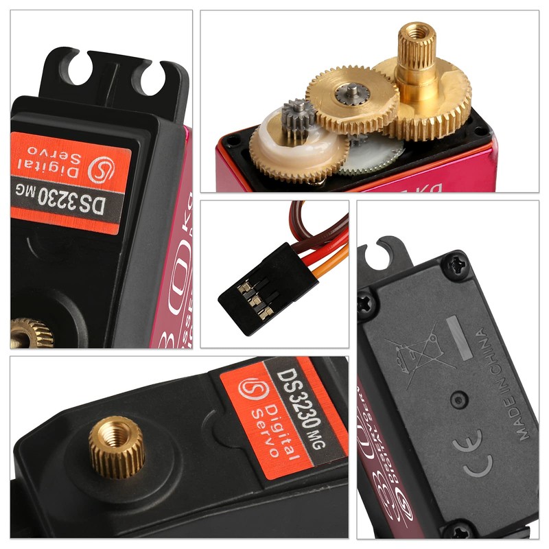 2Pack 25KG Digital Servo High Torque Full Metal Gear Waterproof