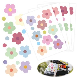 NIYATA 70PCS Flower Stickers Set, Waterproof Vinyl Decals for Car Bumper,Bike Frame,Scooter,Motorcycle,Laptop,Journal,Luggage and Window Decoration,Multicolour Floral Stickers for Outdoor,Indoor Use