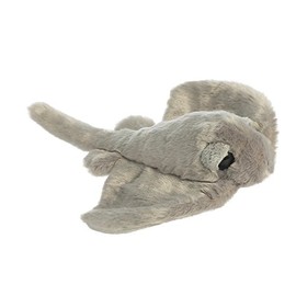 Aurora® Adorable Mini Flopsie™ Sting Ray Stuffed Animal - Playful Ease - Timeless Companions - Gray 8 Inches