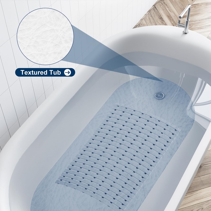 AceOrbit 32 x 17 Inch Weighted Non Slip Bathtub Mat,