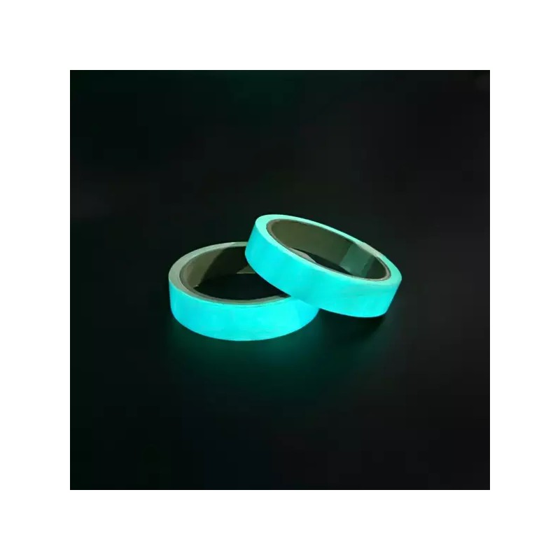 야광테이프 청녹색 소형 2cm x 5m Glow-in-the-Dark Tape, Green-Blue, Small,