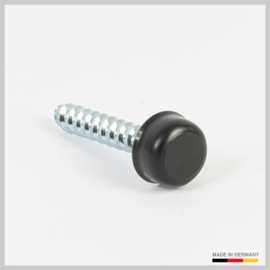 20 x Hexagonal Cover Caps Made in Germany Protective Caps M8 - Screw Caps, Nut Protection Caps, Cover Screws - Black Plastic Caps
