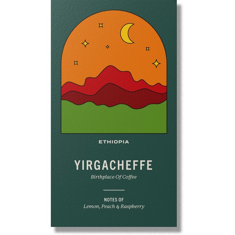 Coffee World, Ethiopia Yirgacheffe Single Origin, Roasted in Cambridge, Whole