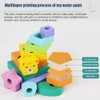 Wooden Tower Stacking Ring Toys for Kids Building Blocks Tower