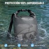 Bolsa Seca Impermeable Deportes Acuáticos con Funda Celular (Negro, 5L)