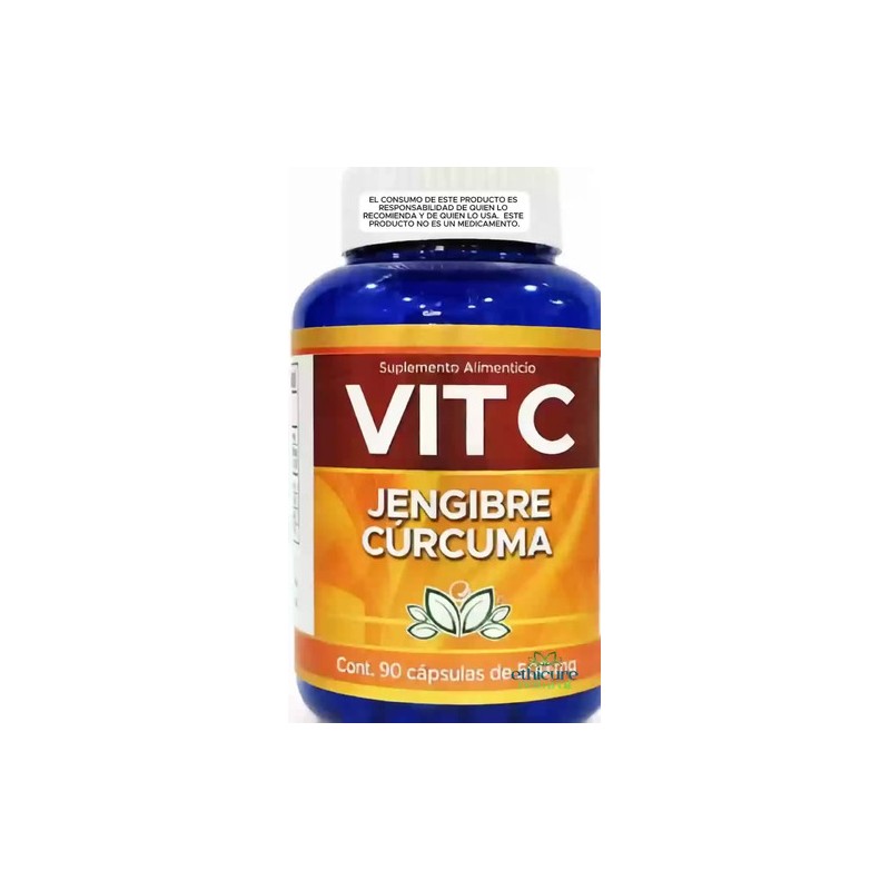 Ethicure Vitamina C, Jengibre Y Cúrcuma 90 Cápsulas