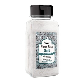 Fine Sea Salt By Unpretentious Baker, Pure Evaporated Mediterranean Sea Salt (2 Cups)