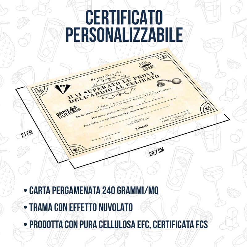 Gift Idea Advent for Helibat - Certificate for the Groom