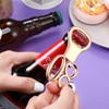 50 Pcs Golden Bottle Opener Birthday Party Favors, Rhinestones Wedding