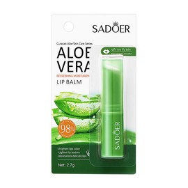BISUTANG SADOER 98% AloeVera lip balm Moisture Skincare Intensive Nourishing Comfort Moisturize - quantity: 2 PCS