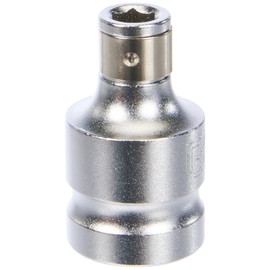BGS BGS 8201 | Bit-Adapter mit Haltekugel | Innenvierkant 12,5 mm (1/2") | Innensechskant 6,3 mm (1/4")